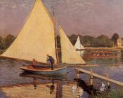 克劳德 莫奈 : Boaters at Argenteuil